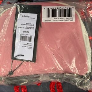 Pink and black Crossbody Bag